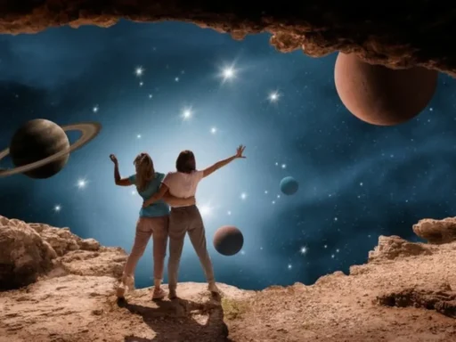 Vista del cosmos, representando la vasta expansión y complejidad del universo.